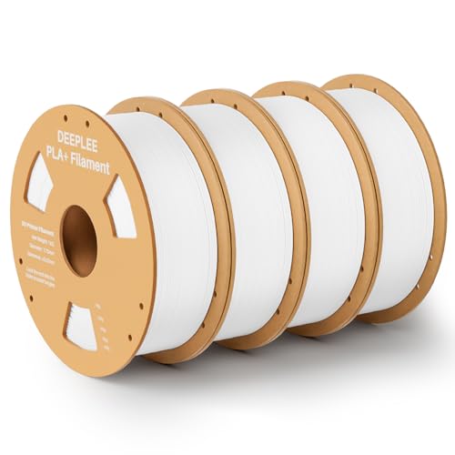 DEEPLEE PLA+ 1.75mm 3D Printer Filament 4KG White