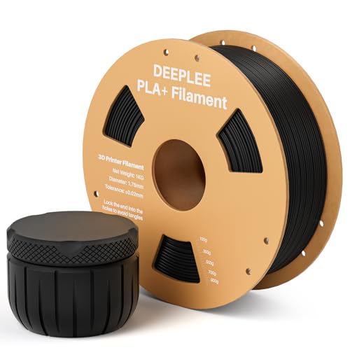 DEEPLEE PLA+ 1.75mm 3D Printer Filament 1KG Black