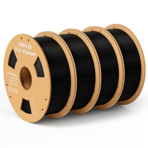 DEEPLEE PLA+ 1.75mm 3D Printer Filament 4KG Black